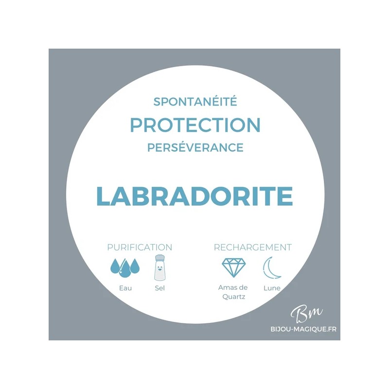 Bracelet en Labradorite AAA - Protection et Créativité -