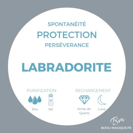 Bracelet en Labradorite AAA - Protection et Créativité -