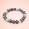 Bracelet en Larvikite et Amazonite - Bijou-Magique.Fr