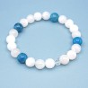 Bracelet "Féminité" en Pierre de Lune et Apatite - Bijou Magique