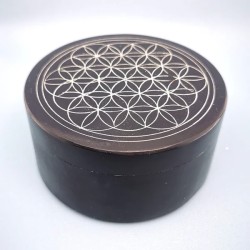 Boite à Bijoux en Pierre avec Fleur de Vie