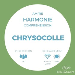 Bracelet Chrysocolle AAA - Tendresse et Réconfort -