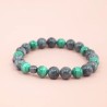Bracelet Création en Larvikite et Malachite - Bijou Magique