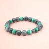 Bracelet Création en Larvikite et Malachite - Bijou Magique