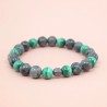 Bracelet Création en Larvikite et Malachite - Bijou Magique