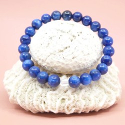 Bracelet en Cyanite AAA - Intuition, Tranquillité, Logique -
