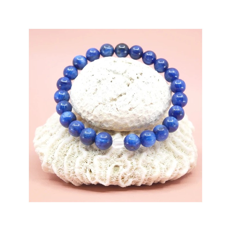 Bracelet en Cyanite AAA - Intuition, Tranquillité, Logique -