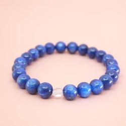 Bracelet en Cyanite AAA - Intuition, Tranquillité, Logique -