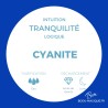 Bracelet en Cyanite AAA - Intuition, Tranquillité, Logique -