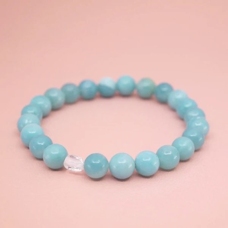 Bracelet en Amazonite A - Harmonie et Épanouissement -