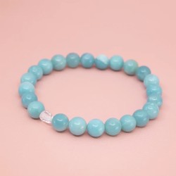 Bracelet en Amazonite A - Harmonie et Épanouissement -