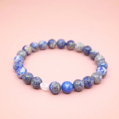 Bracelet en Lapis Lazuli - Amitié et Honnêteté - Cat AB