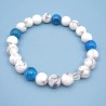 Bracelet "Sérénité" en Howlite et Apatite - Bijou Magique