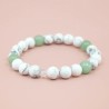 Bracelet "Sérénité" en Howlite et Aventurine Verte - Bijou Magique