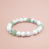 Bracelet "Sérénité" en Howlite et Aventurine Verte - Bijou Magique