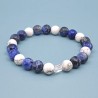 Bracelet "Douceur" en Sodalite et Howlite - Bijou Magique